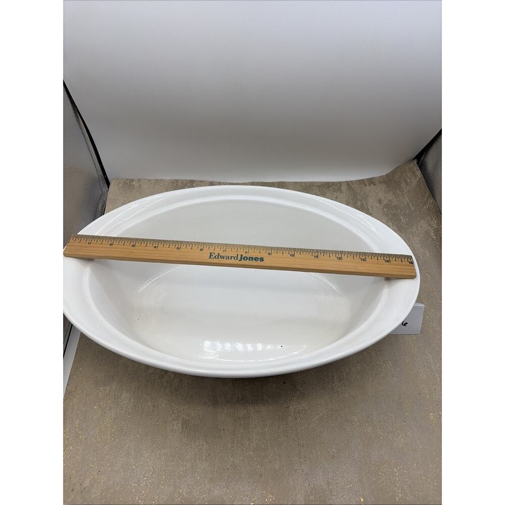 CorningWare French White CW-34C 4 Qt Oval Casserole Roaster - No Lid - Picture 5 of 11